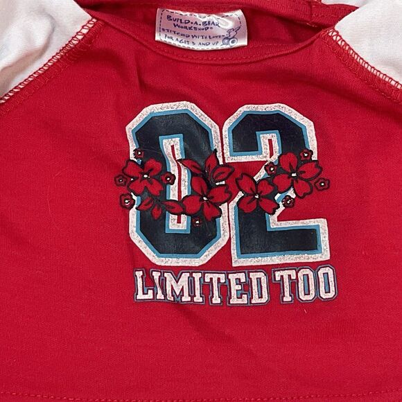 Build a Bear Limited Too Beach Top Swim Surf Shorts Teddy Clothes Outfit Bow - Picture 2 of 8